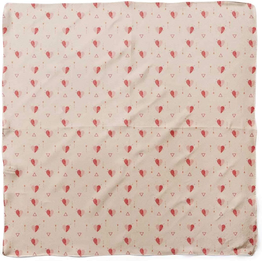 Bimba Printed Pure Silk Scarf Neck Wrap Summer Hair Bandanas For Women