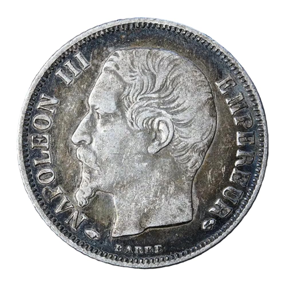 Pièce de Monnaie Ancienne française, Collection de pièces en Argent européennes, pièce Ancienne pour collectionneurs, Monnaie Antique, Cadeau Historique (France-1859)
