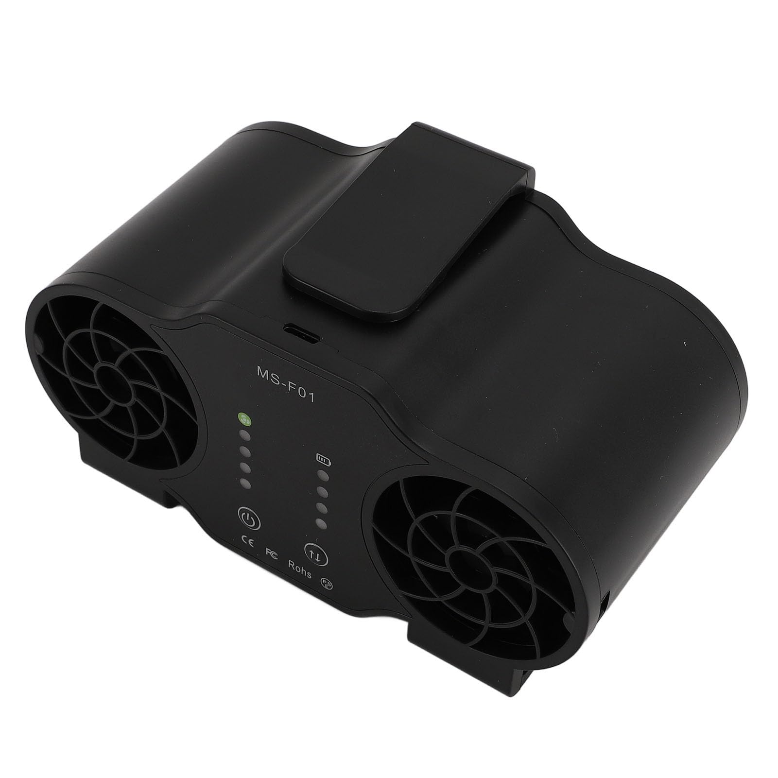 Ventilador de Cintura Portátil con Flujo de Aire Dual, Ventilador