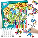 24PCS DIY Window Sun Catchers DIY Window Paint Art and Craft Kit, Light Catcher Kids Art Project Set