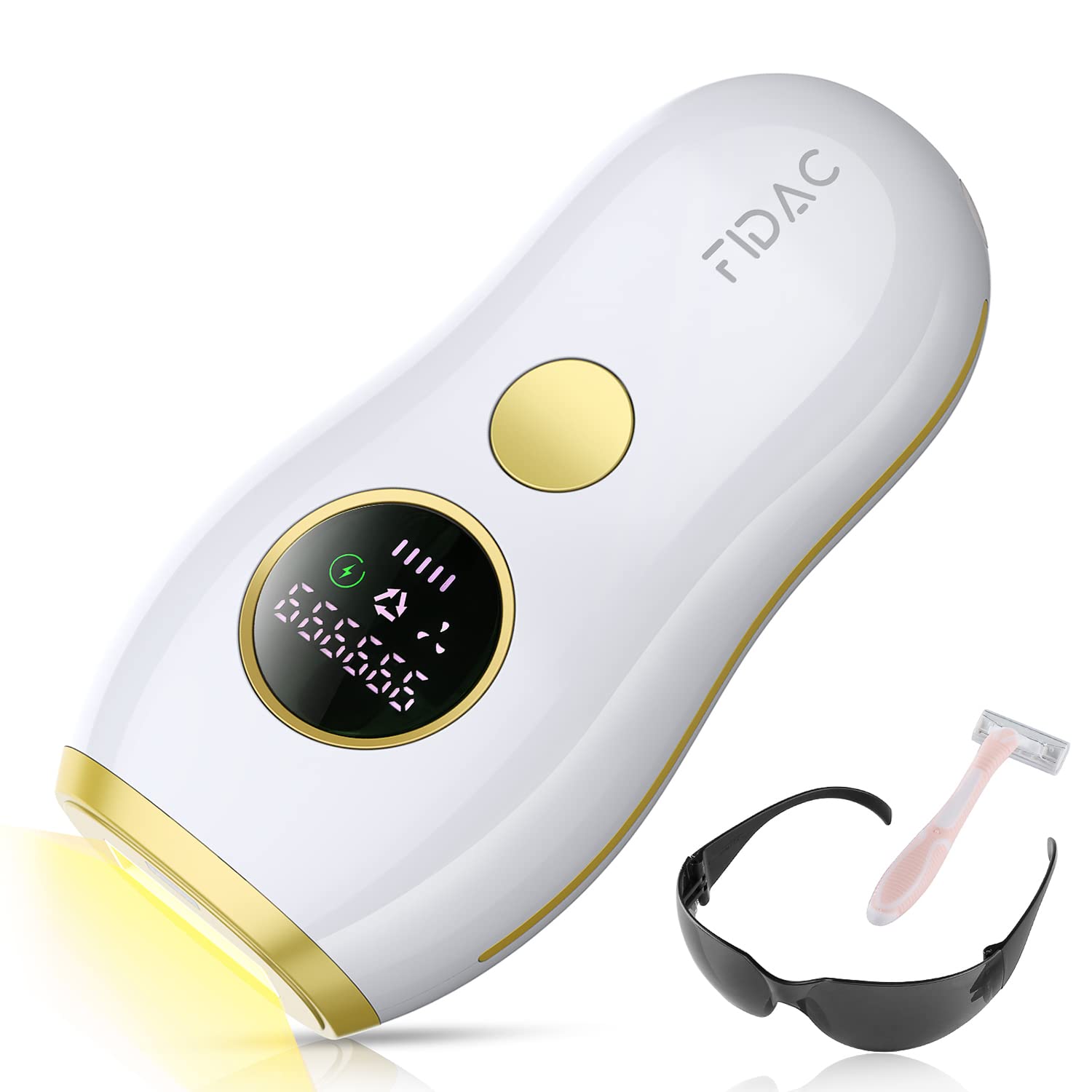 IPL Hair Removal, FIDAC Laser Hair Removal Device for Women & Men with 999,999 Flashes Permanent Painless At-home Hair Remover for Armpits Back Legs Arms Face Bikini line