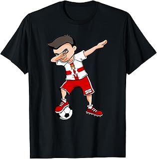 Dabbing Soccer Boy - Northern Ireland Football Fans Jersey T-Shirt