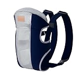 Mochila Portabebé Ergonómica,desde Nacimiento hasta 20 kg, 4 Posiciones, Transpirable y Acolchado, Ergonómica, Delantera y trasera (Azul)