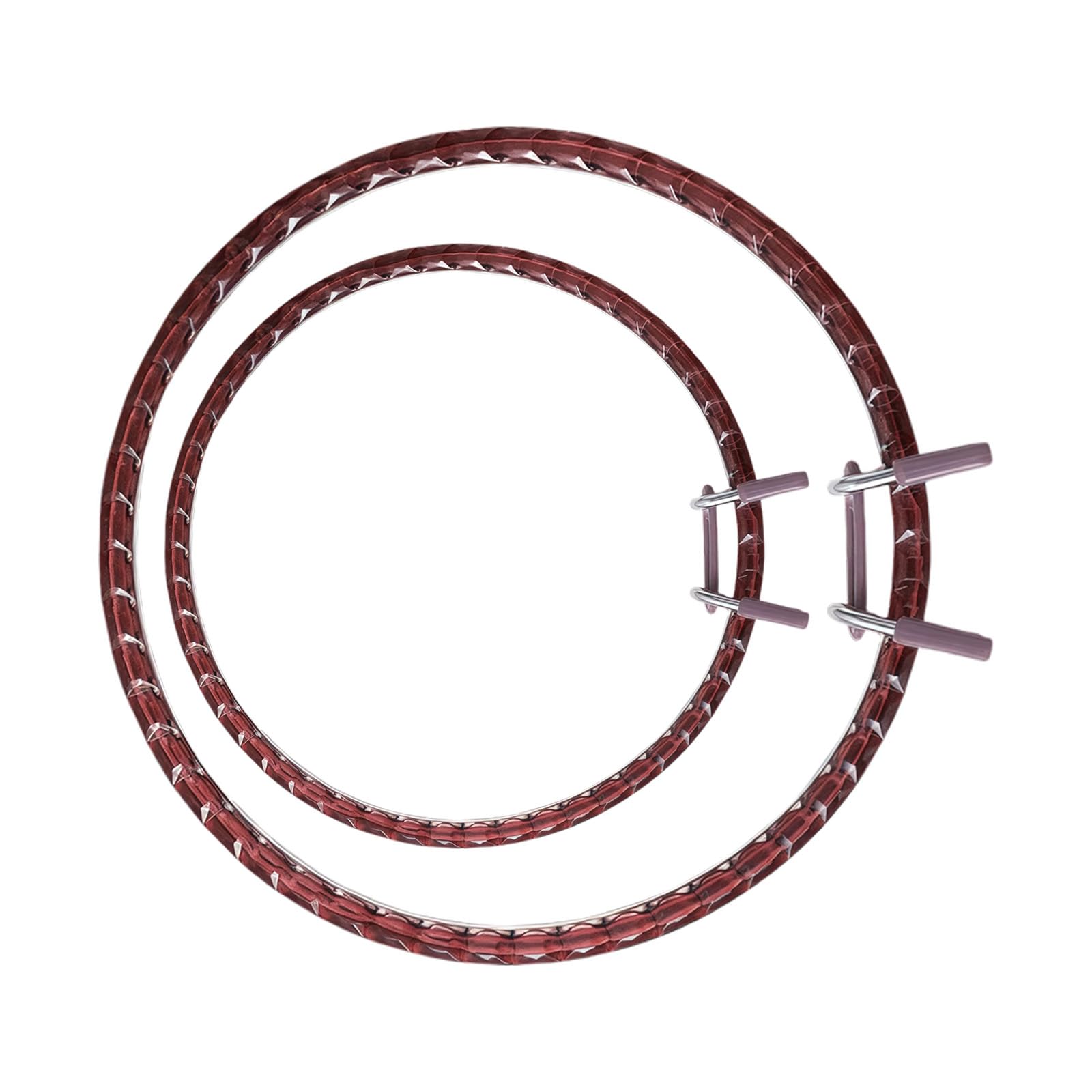 Zxfdsfdbnm Of 2 Nonslip Acrylic Embroidery Hoops with Comfortable Grip for Sewing Acrylic Embroidery Frames