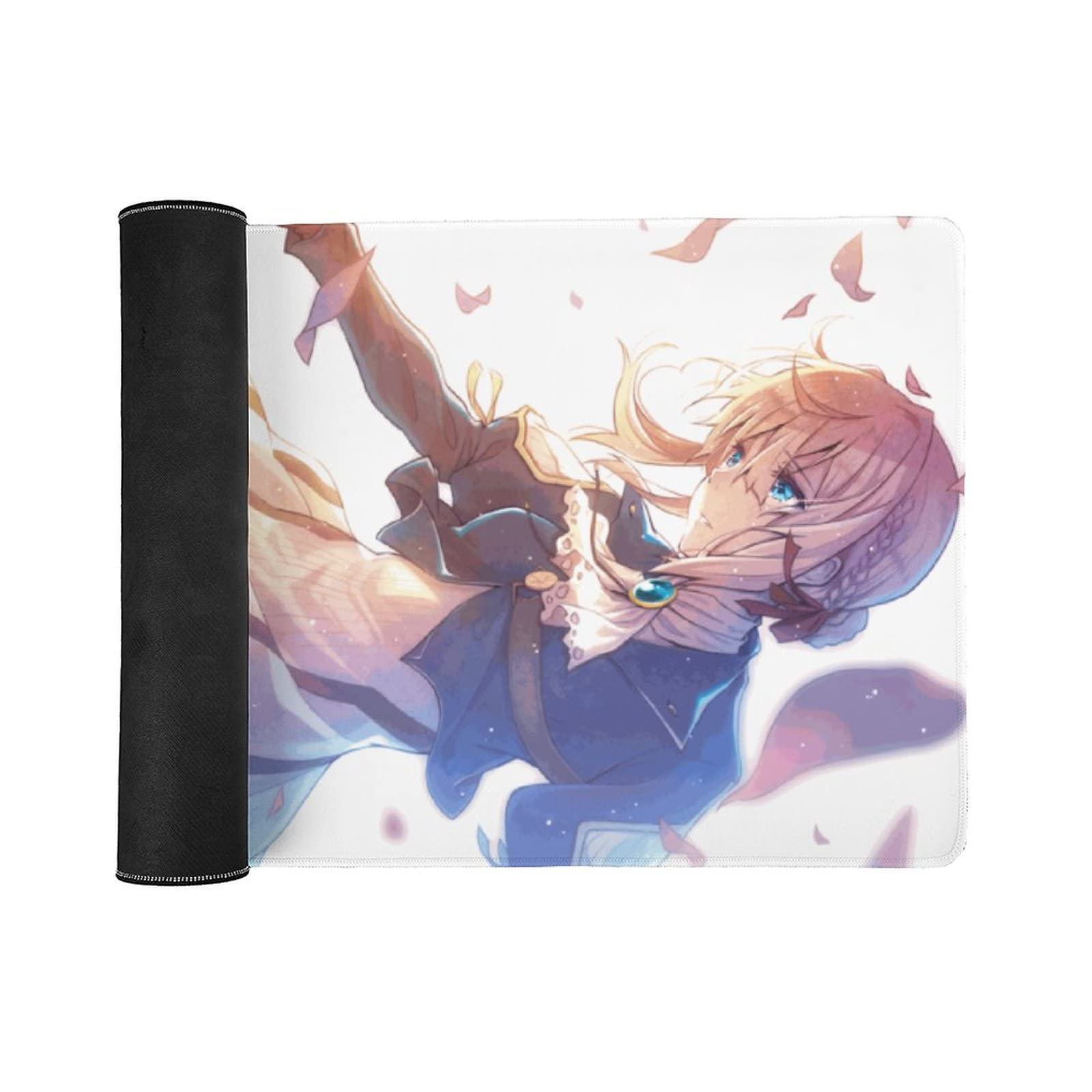 1/8 ヴァイオレット 全身サイズ　マウスパット＆サイン入り画集付き Amazon.co.jp: ヴァイオレットエヴァーガーデン イラスト マウスパッド