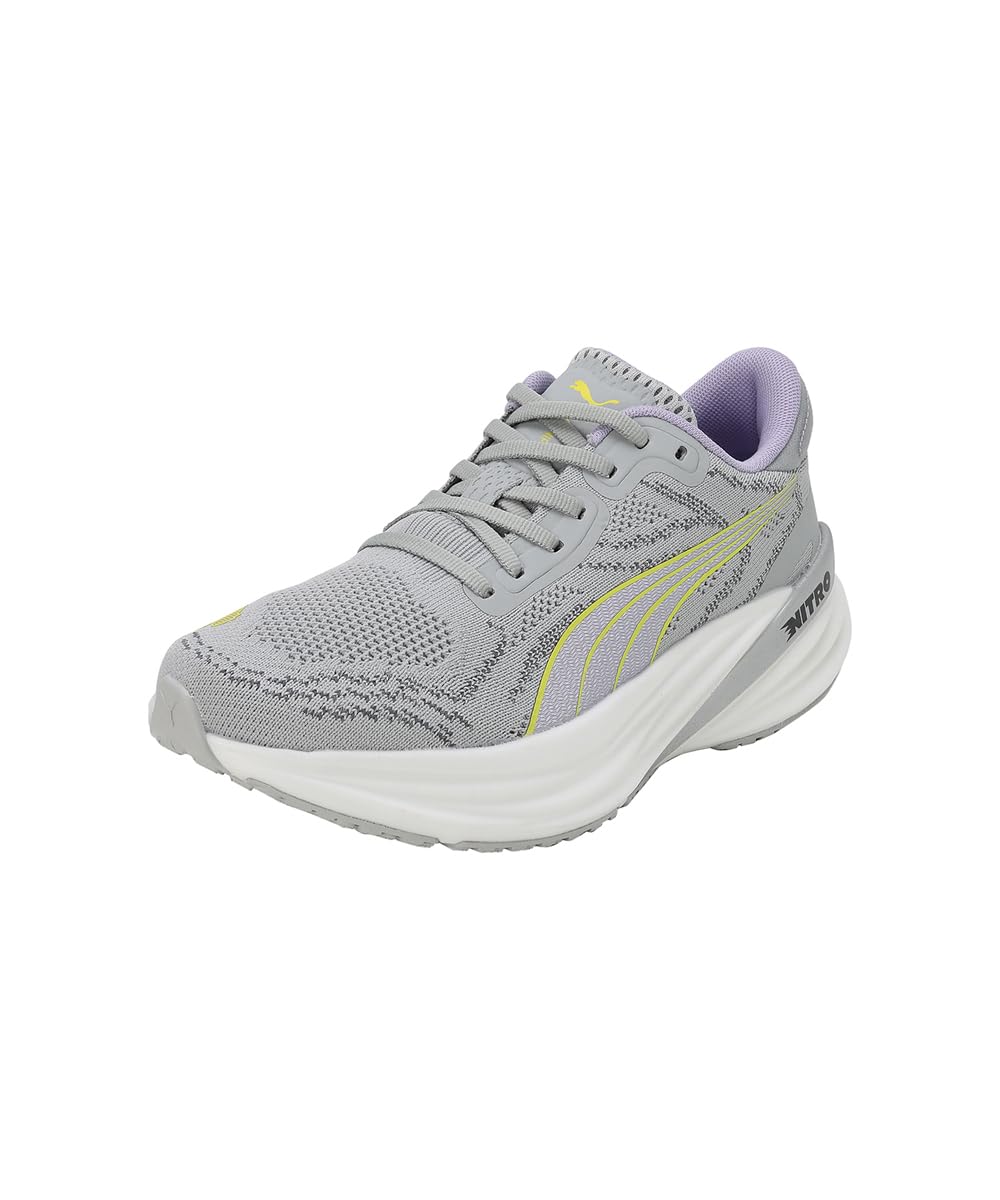 Puma Womens Magnify Nitro 2 WNs Ash Gray-White-Yellow Burst-Vivid Violet Running Shoe - 8 UK (37754005) (B0CBPTNHV6) Amazon Price History, Amazon Price Tracker