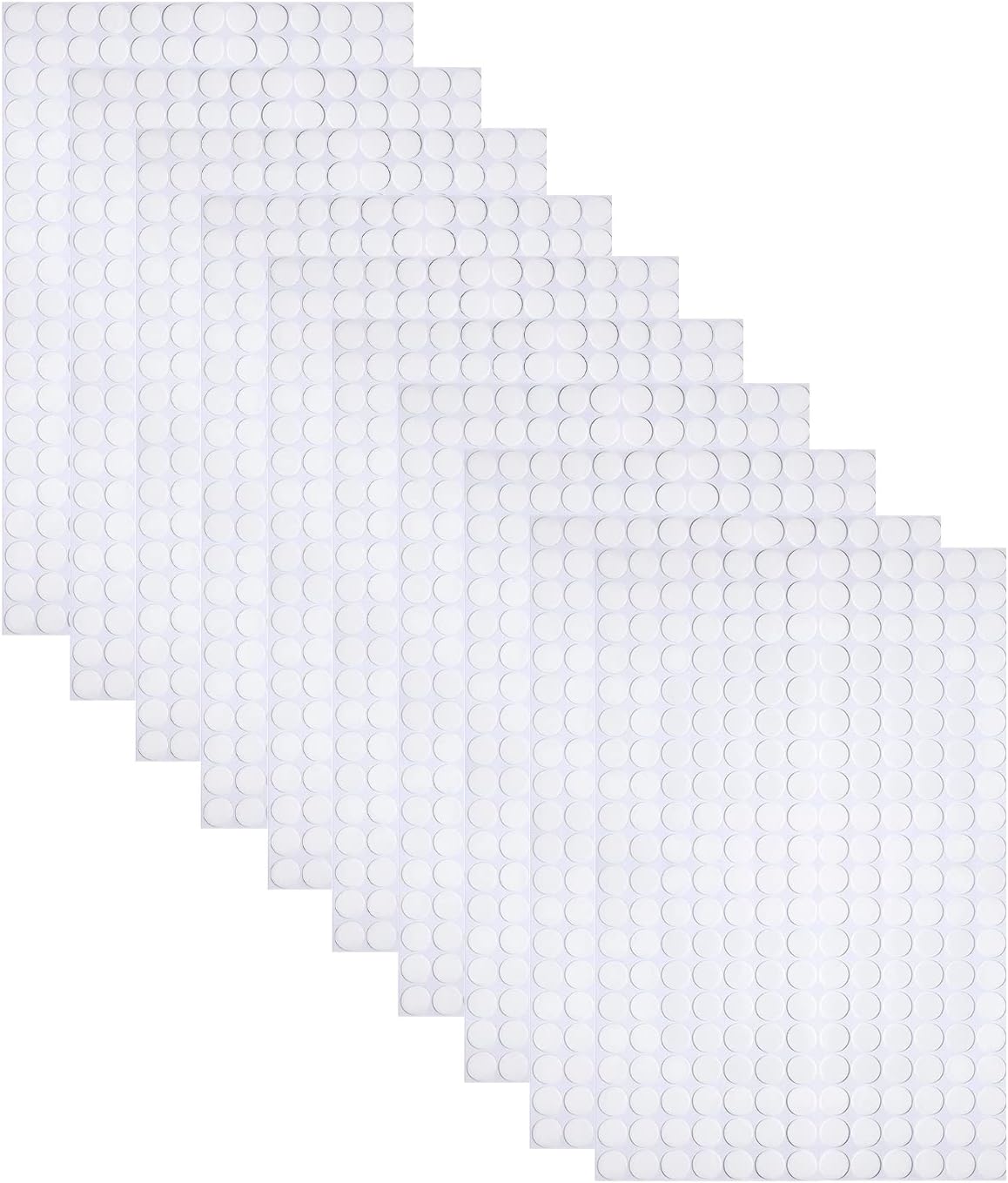 10 Sheets Double Sided Adhesive Dots, 2600pcs Strong
