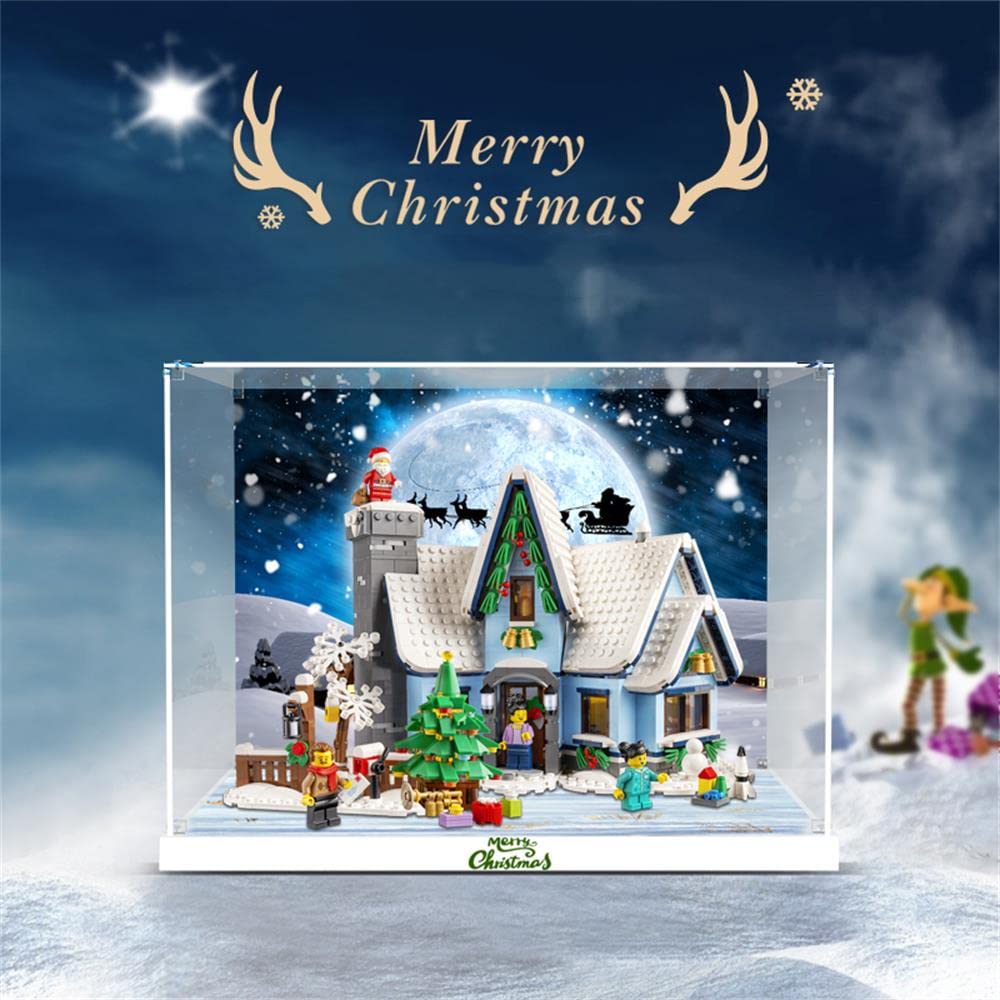 Buy LMTIC Acrylic Display Case for Lego Santa’s Visit Display Cases for