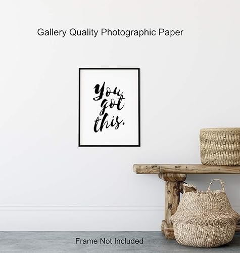 Miniatura 8 de You Got This - Unframed Wall Art Print - Typography - Makes a Great Gift for Teachers - Chic Home Decor - Inspirational and Motivational - Ready to