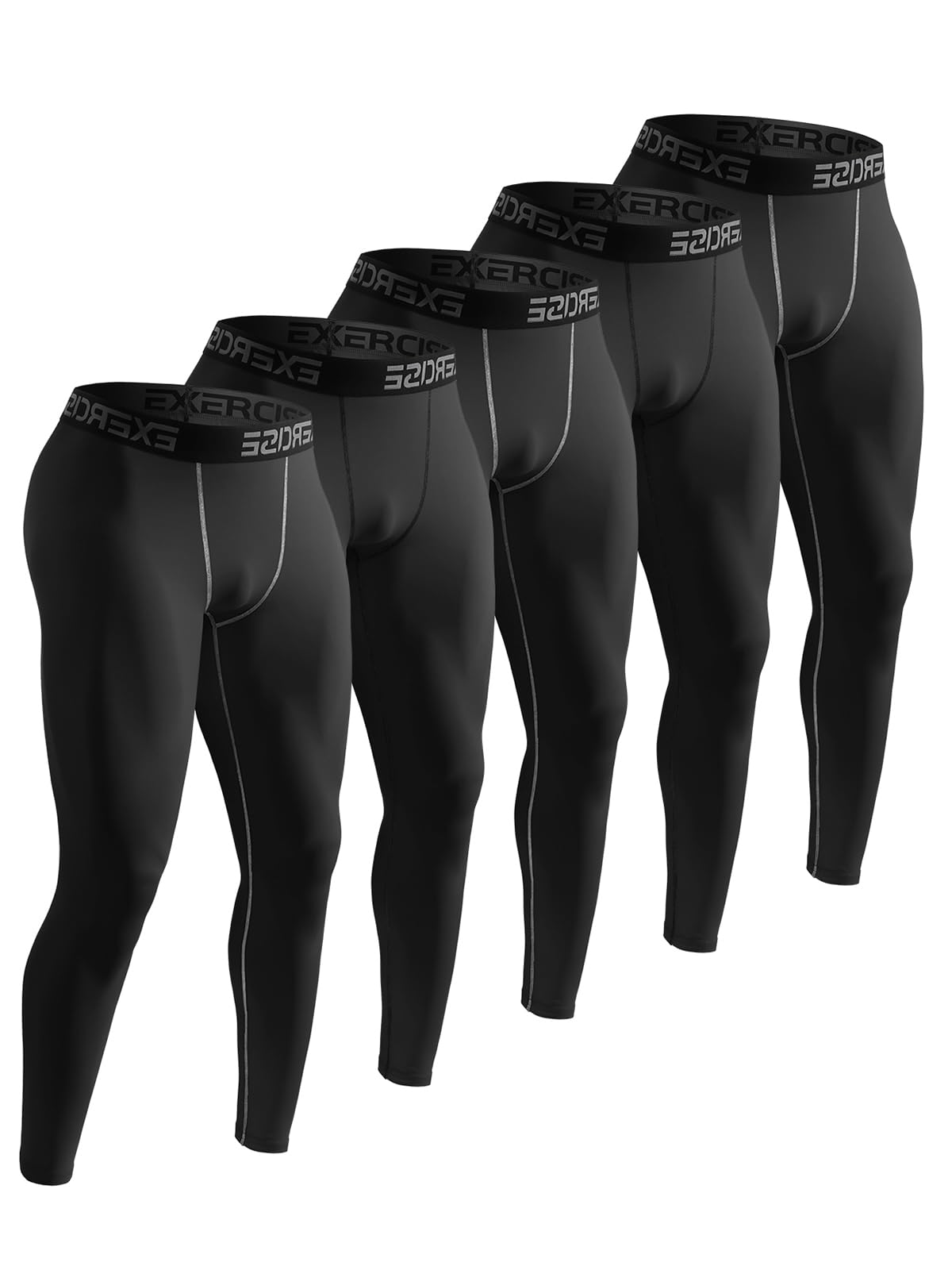 5-6 Packs Compression Pants Men