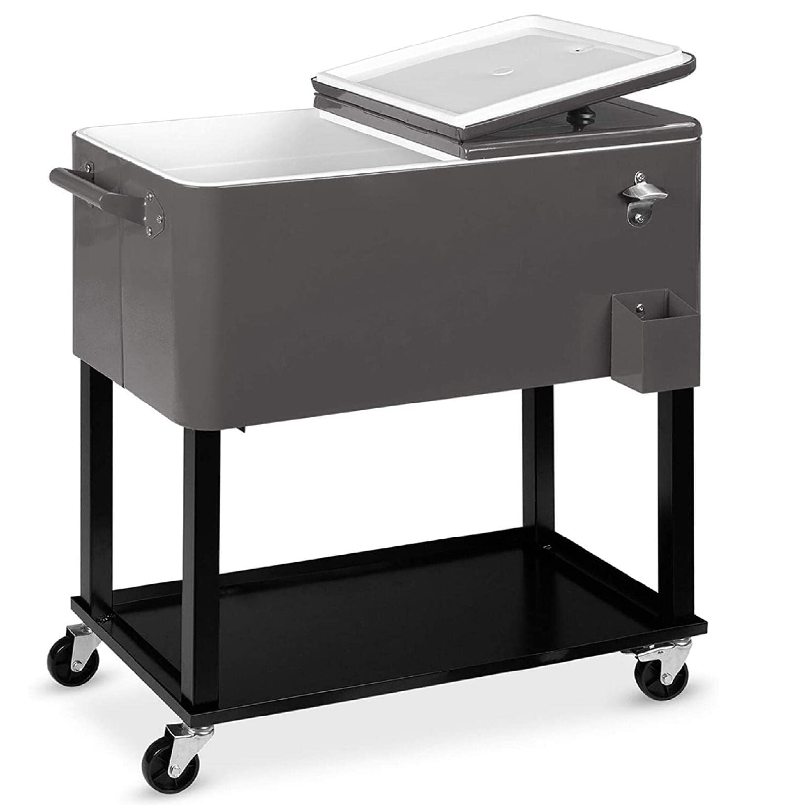 AMSAMOTION Kühlwagen-Abdeckung – Wasserdichtes Cover Aus Oxford-Stoff Für 80 Quart Rollkühler (Terrasse, Garten, Camping)