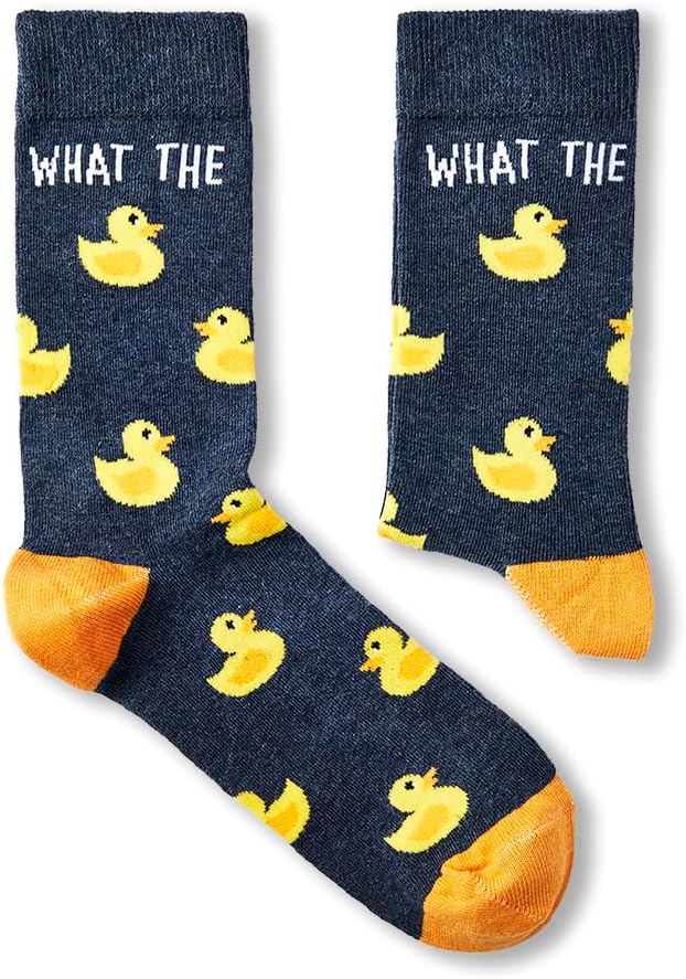 Unisex What The Duck Socks | Gift | 1 Pair | Cotton Rich Socks | Premium Socks | Novelty | Gifts