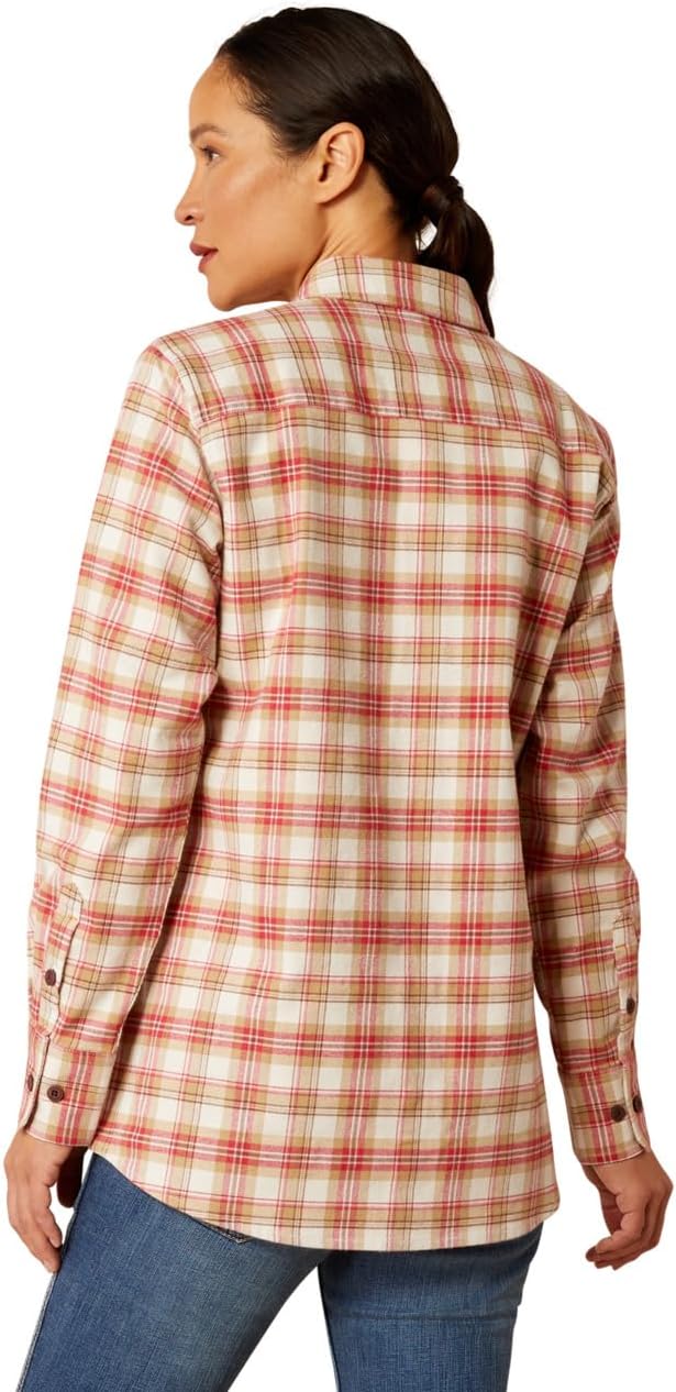 Ariat Womens Rebar Flannel Durastretch Work Shirt - Image 2