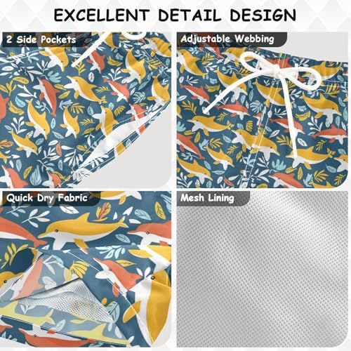 senya Orange Whale Boys Swim Trunks Toddler Shorts Swimwear Boardshorts3