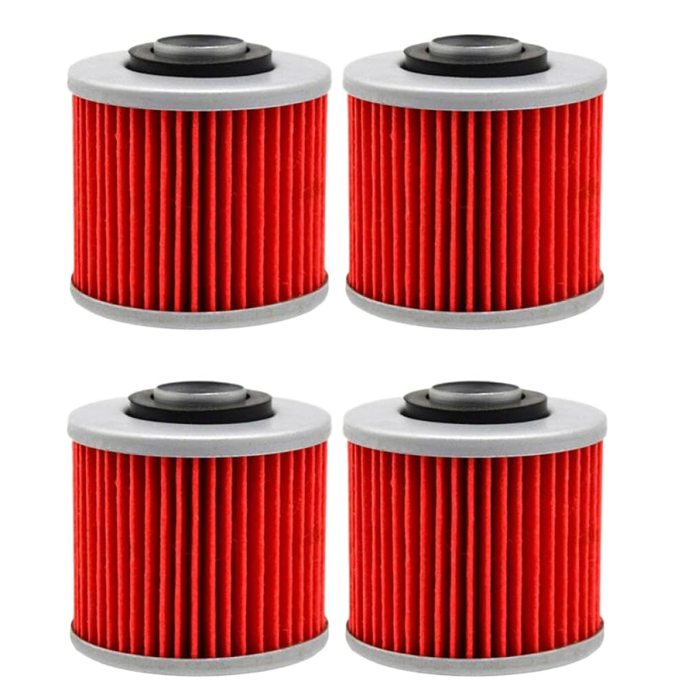 Część zamienna filtra oleju motocyklowego do układu smarowania silnika kompatybilna z XT250 XT400 XT500 XT600 600 E XT600Z XT660 XT660R XT660X XT660Z MT-03 660(4 Pieces)