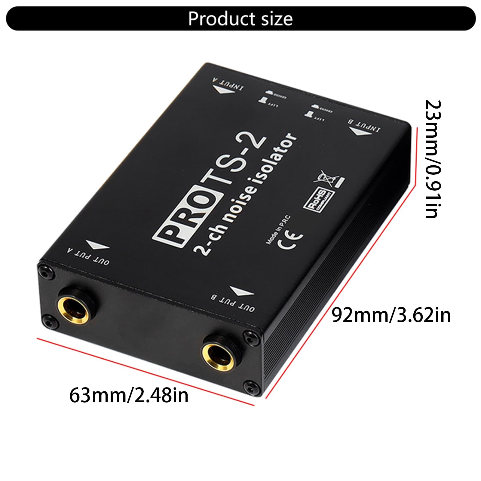 6.5mm Anelli di Terra Isolatore di Rumore Amplificatori Filtro Rumore Per Auto Audio Home Stereo Car Stereo Riduttori di Soppressore di Rumore
