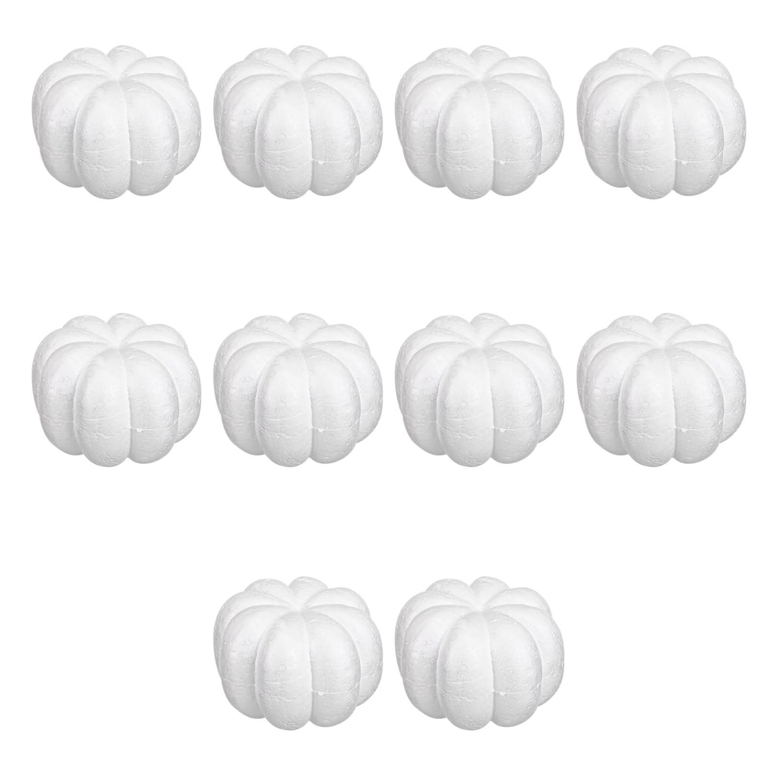 ljhnba 10Pcs Artificial Pumpkins Autumn Decoration White Foam Pumpkin for Thanksgiving Fall Harvest Halloween Christmas Party White Foam Pumpkins
