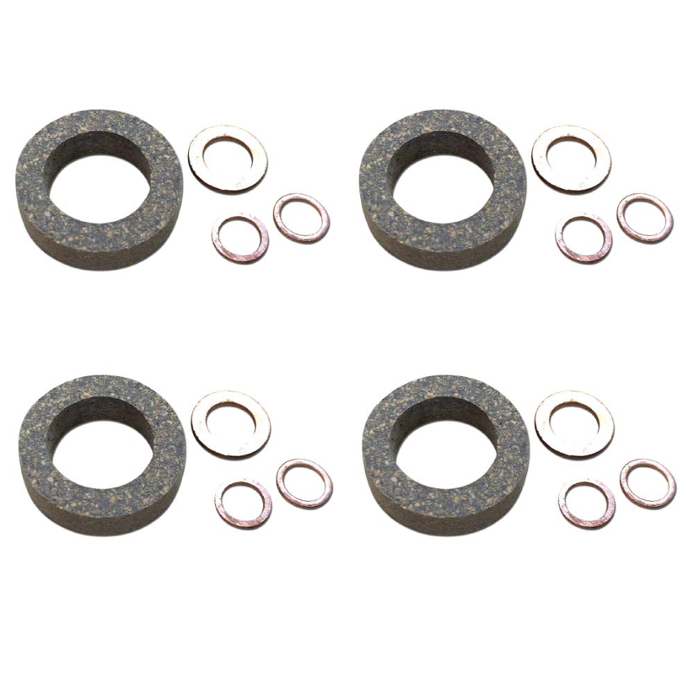 RAParts C5NE9F596A Injector Seal Kit Set of 4 Fits Ford 5000 535 5600 6600 6710 7610