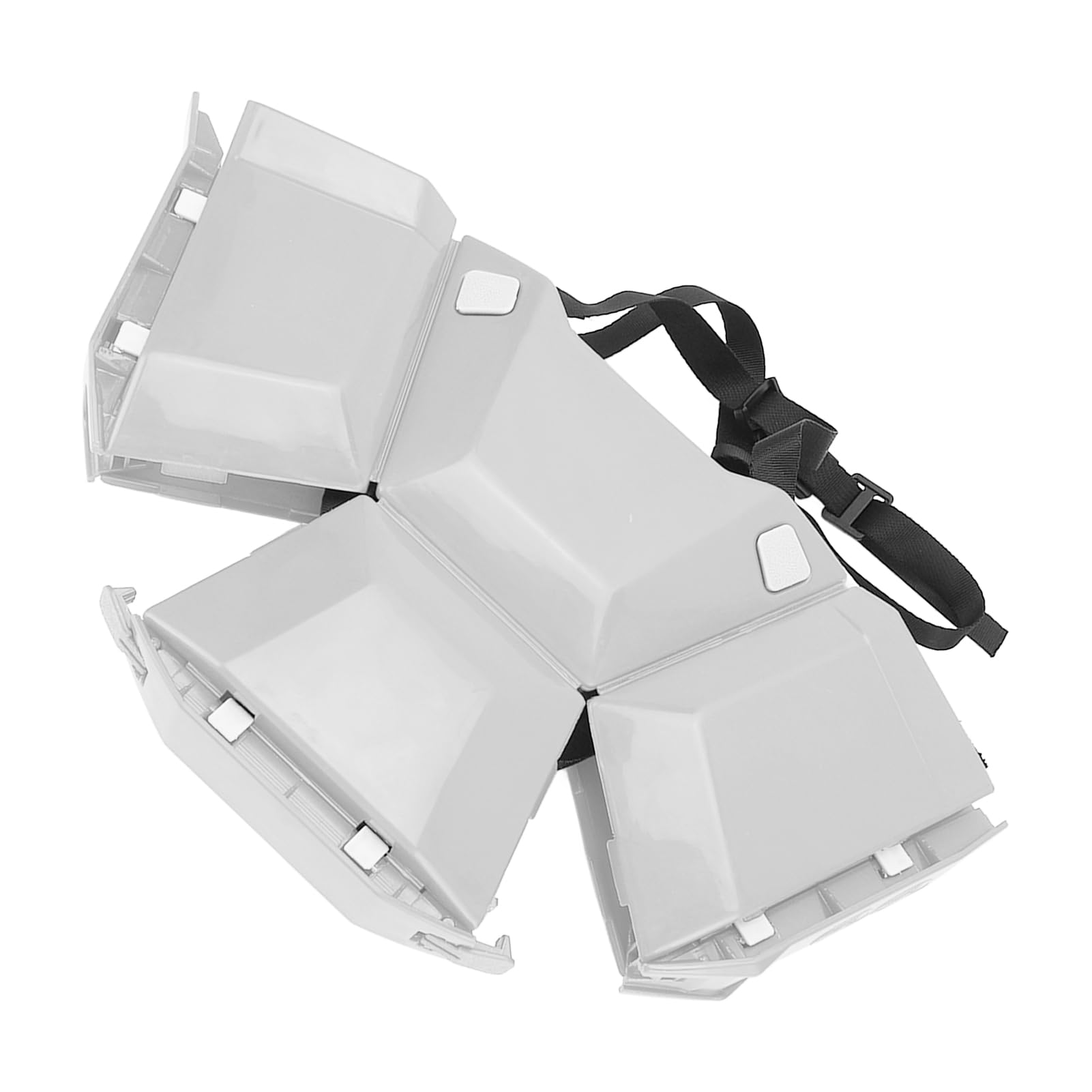 Casco Plegable, Multifuncional Resistente Al Impacto Correa Ajustable Casco de Seguridad de Plástico Ligero para Trabajos a Gran Altitud (Blanco)