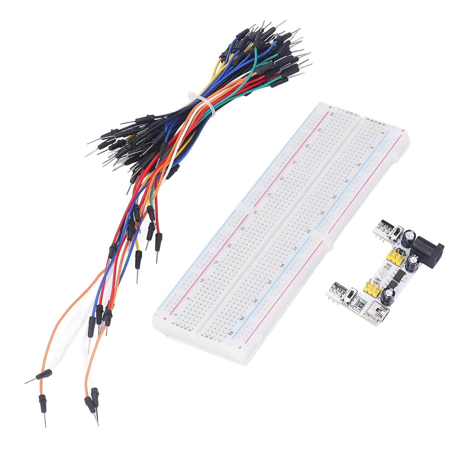 Breadboard Kit, 3.3V 5V DC Output Universal Beginners Breadboard Kit