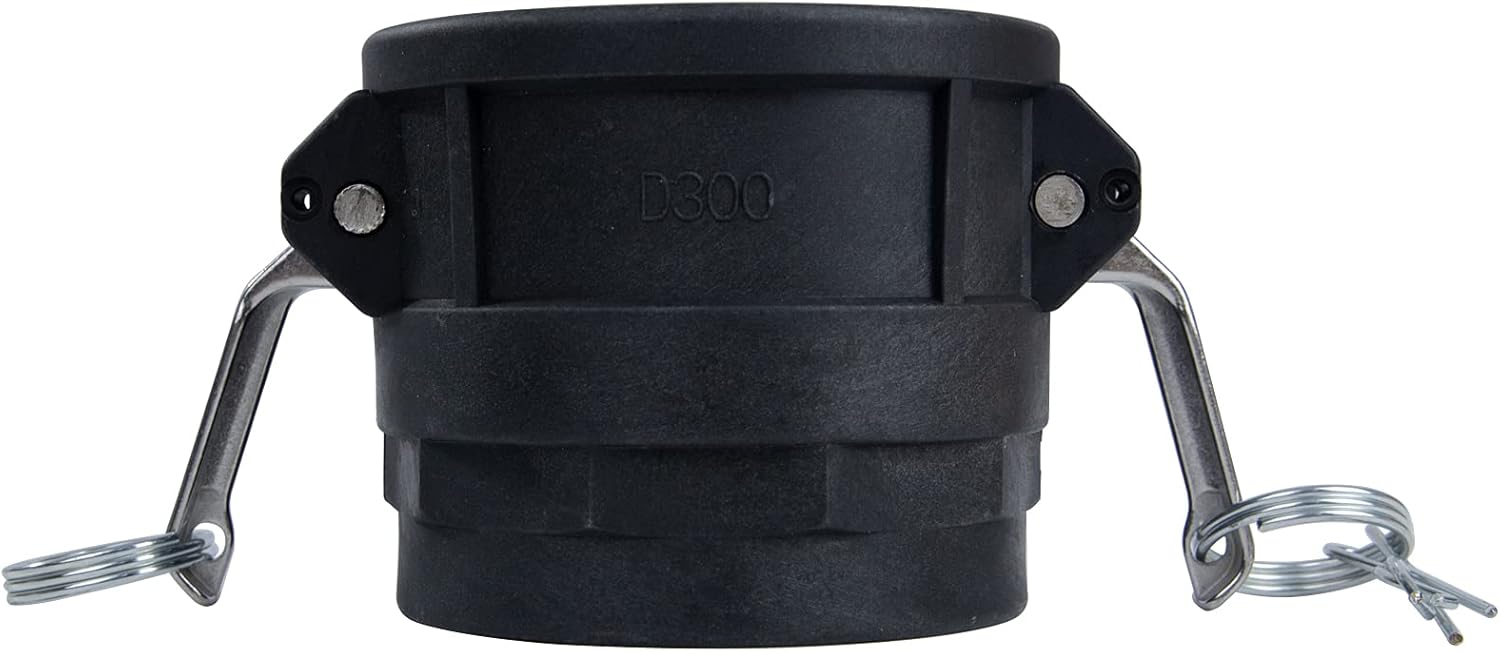 2 Camlock Fittings (3" Type D) Female Coupler x Female Thread Camlock Fittings With Gasket Inside (3")