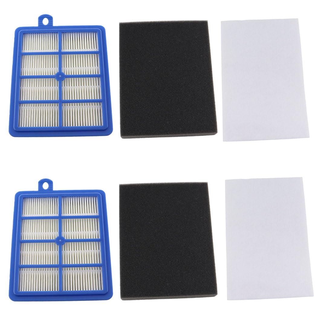MCHNIC Pack of 2 Filter 3 in 1 for AEG Ausk11 LX7 LX8 LX7-2-ÖKOX LX7-2-CR-A LX7-2-FFP LX8-2-ÖKO Performer Vacuum Cleaner, Replacement Filter for Philips FC8038/01 FC9150 Electrolux EFH12