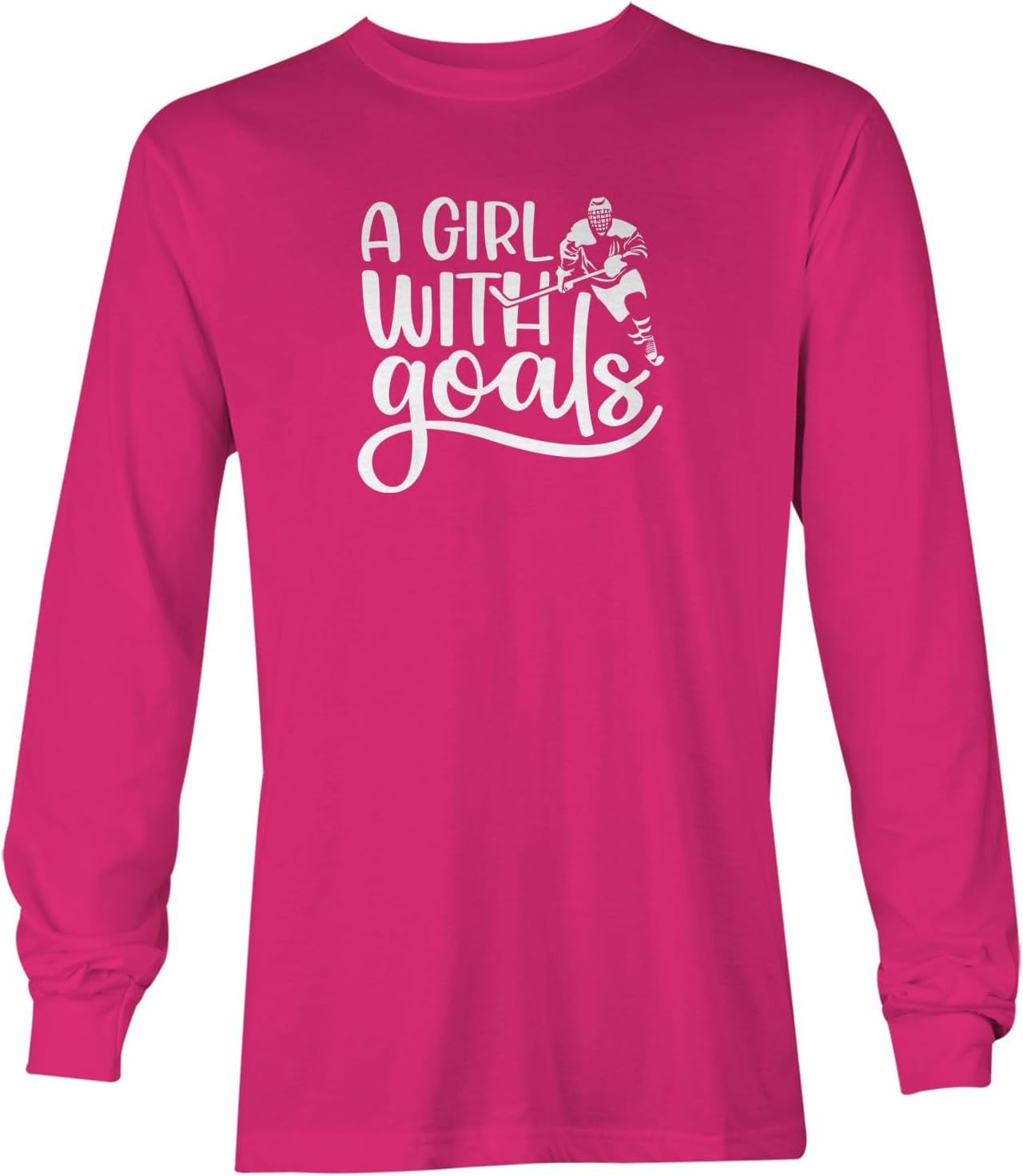Haase Unlimited A Girl with Goals - Sports Hockey Youth T-Shirt