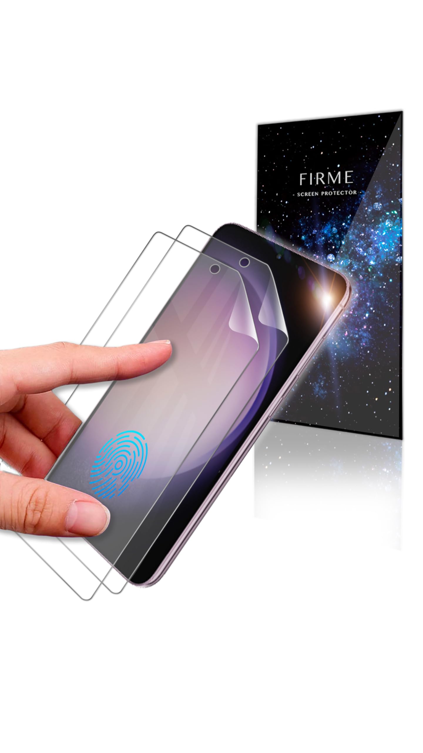 Amazon | Galaxy S23用 保護フィルム 2枚セット TPU 指紋認証対応