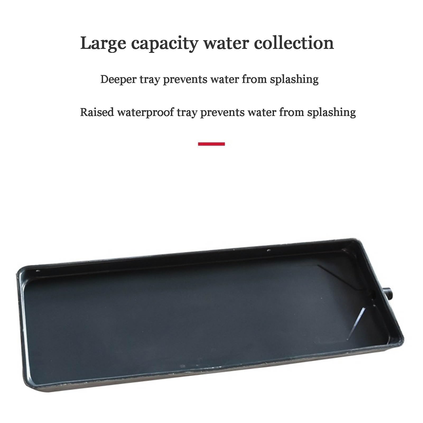 Vassoio Raccolta Condensa per Condizionatore Split Portatile Dispositivo Raccolta dell'Acqua con Funzione Drenaggio per Sistemi Pompa Calore HVAC (101x24x3cm)