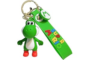 Llaveros de Mario Bros: Llavero de silicona anime para mujeres y hombres