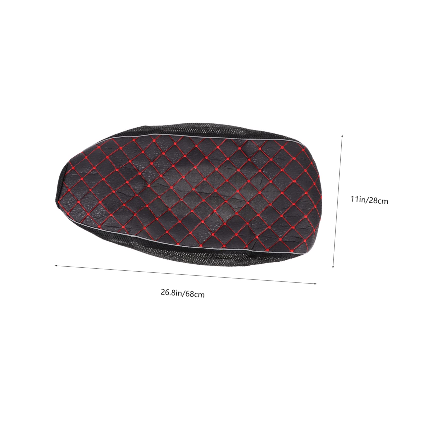 SOLUSTRE 4pezzi Coprisedile Cuscino Sella Traspirante e Antiscivolo Protezione Da Sole e Per Elettriche e Scooter Design Elegante e Pratico Taglia Media