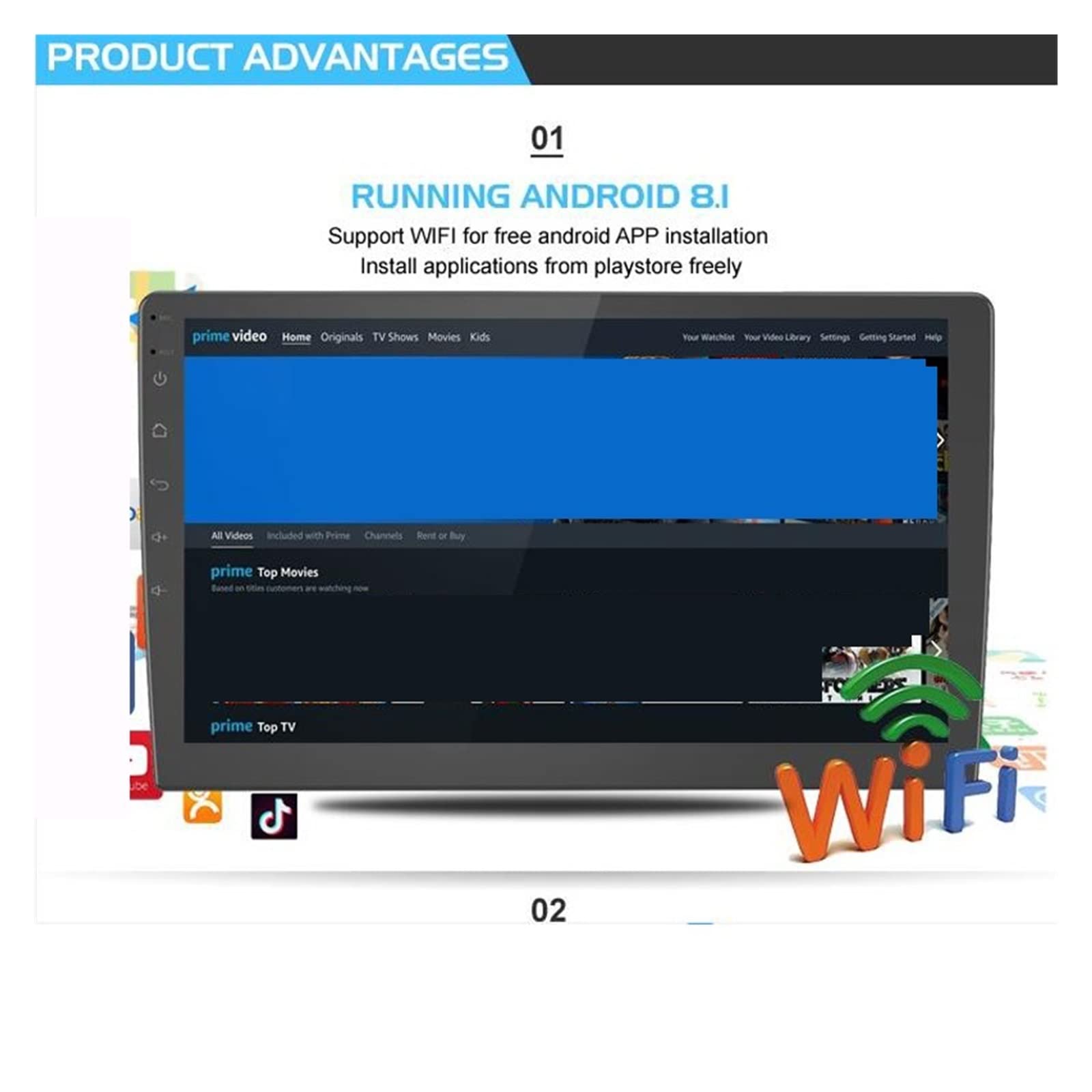 10.1 Cal IPS 4K Monitor montowany za zagłówkiem samochodu Monitor odtwarzacza wideo 1G RAM 16GB Pilot do gier IR AV FM USB Rodzinne wycieczki(2 pcs)