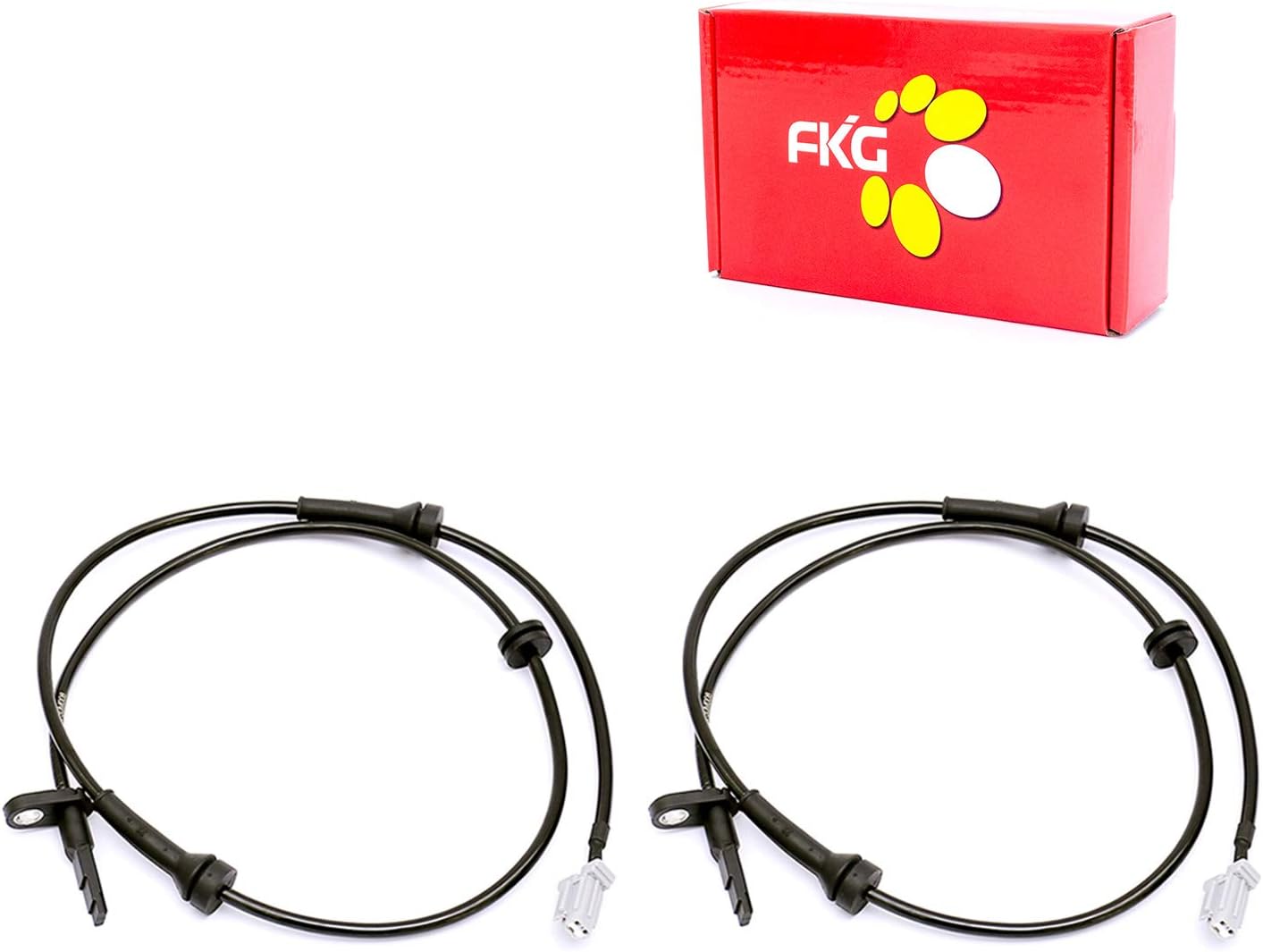 FKG ABS Wheel Speed Sensor Front Left and Right ALS1442 47910JA000 For 2007-2012 Nissan Altima 2.5L 3.5L, 2009-2013 Nissan Maxima 3.5L, Set of 2