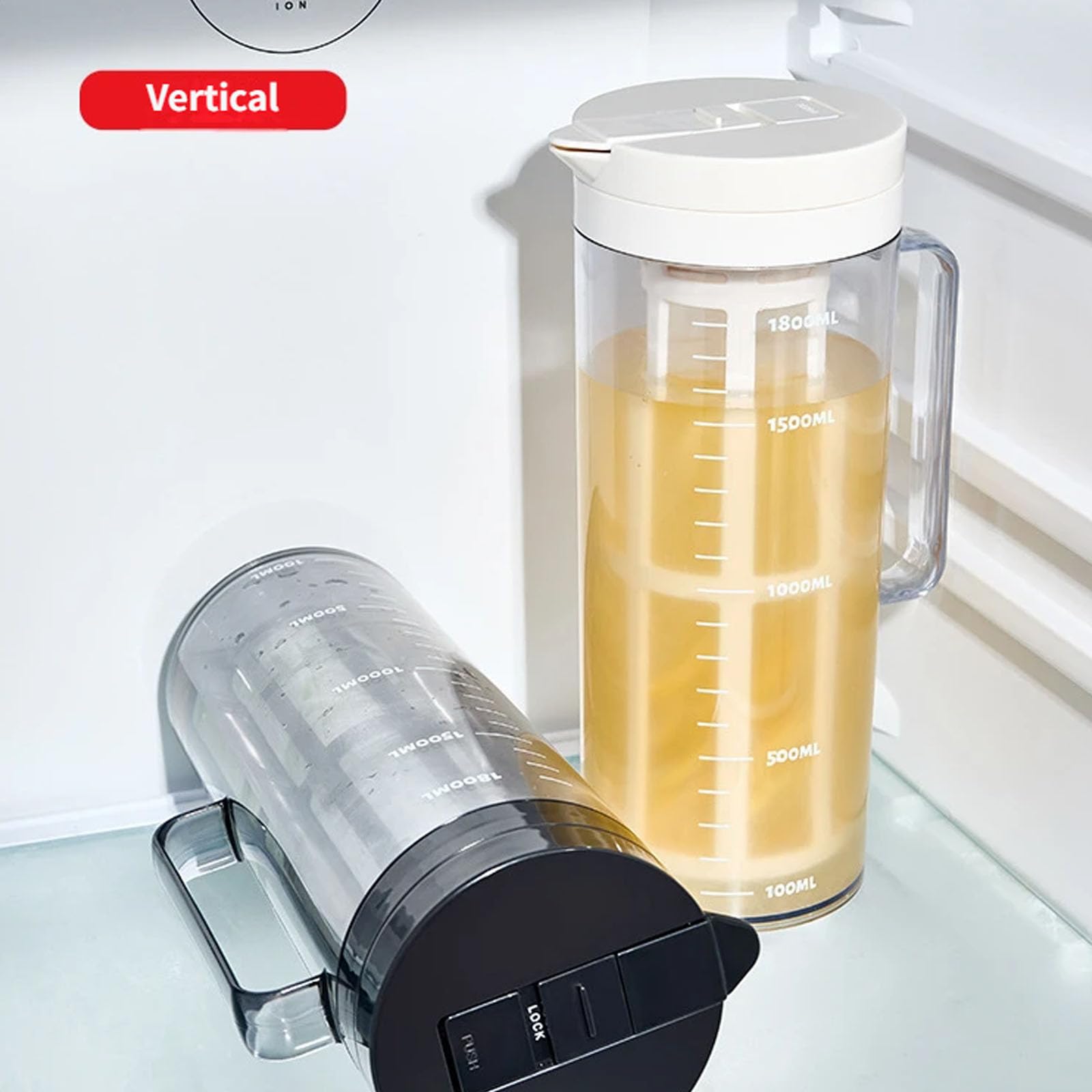 Jarra de cerveza fría con puertas laterales innovadoras, diseño y materiales de polipropileno de grado alimenticio, dispensador de agua al aire libre, botella de agua con textura de glaciares
