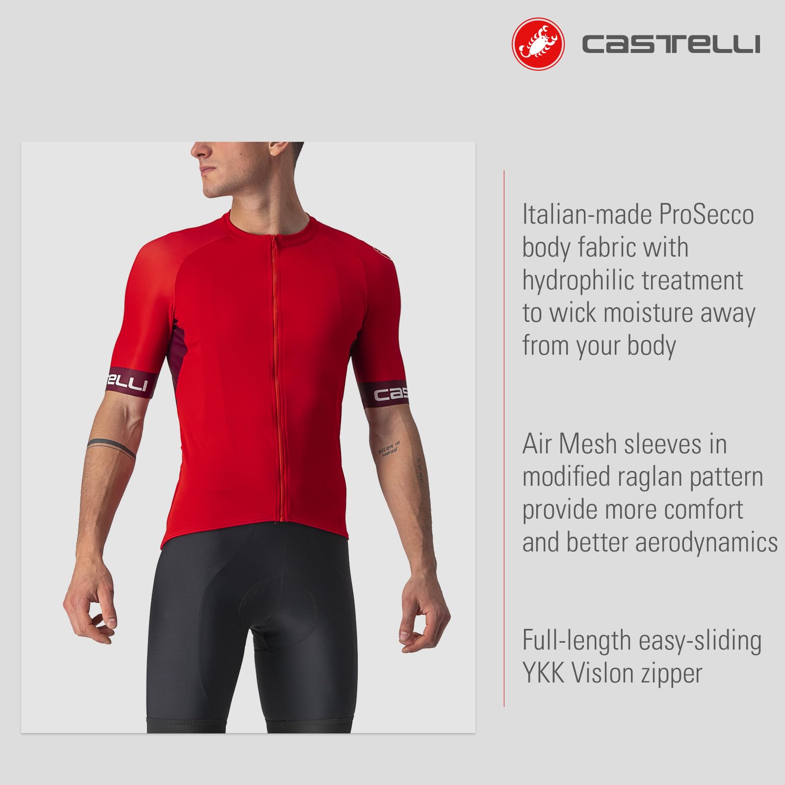 CASTELLI Entrata VI Jersey Maglia da Ciclismo a Manica Corta Uomo