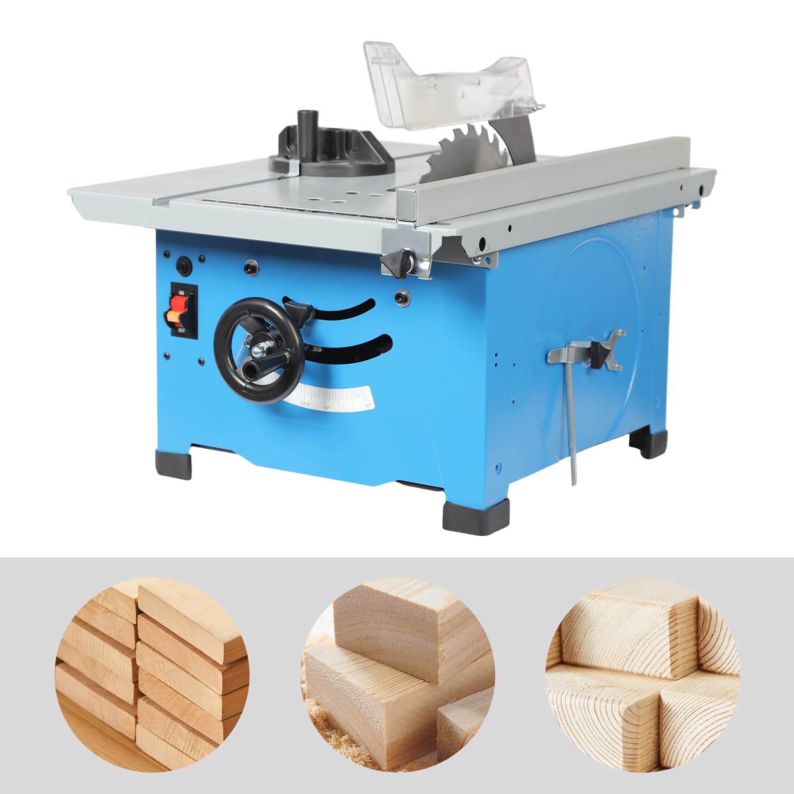 Sierra circular de mesa, ángulo de 1400 W, 220 V, sierra de mesa ajustable, altura de corte de 36 mm, 4200 r/min sierras de mesa para uso doméstico, trabajos personales de bricolaje o carpintería