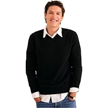 NAADAM Mens Original 100% Pure Cashmere V-Neck Pullover Sweater