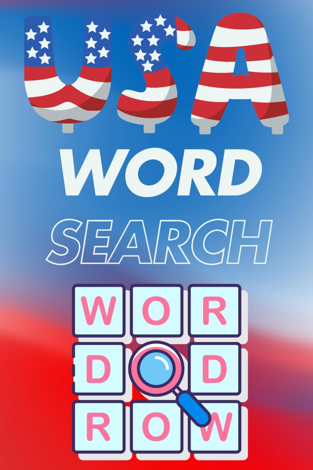 USA Word Search: Fun with USA Related Words | For Adults and Seniors | 220 Pages | 6x9 inches size | 110 Puzzles with solutions