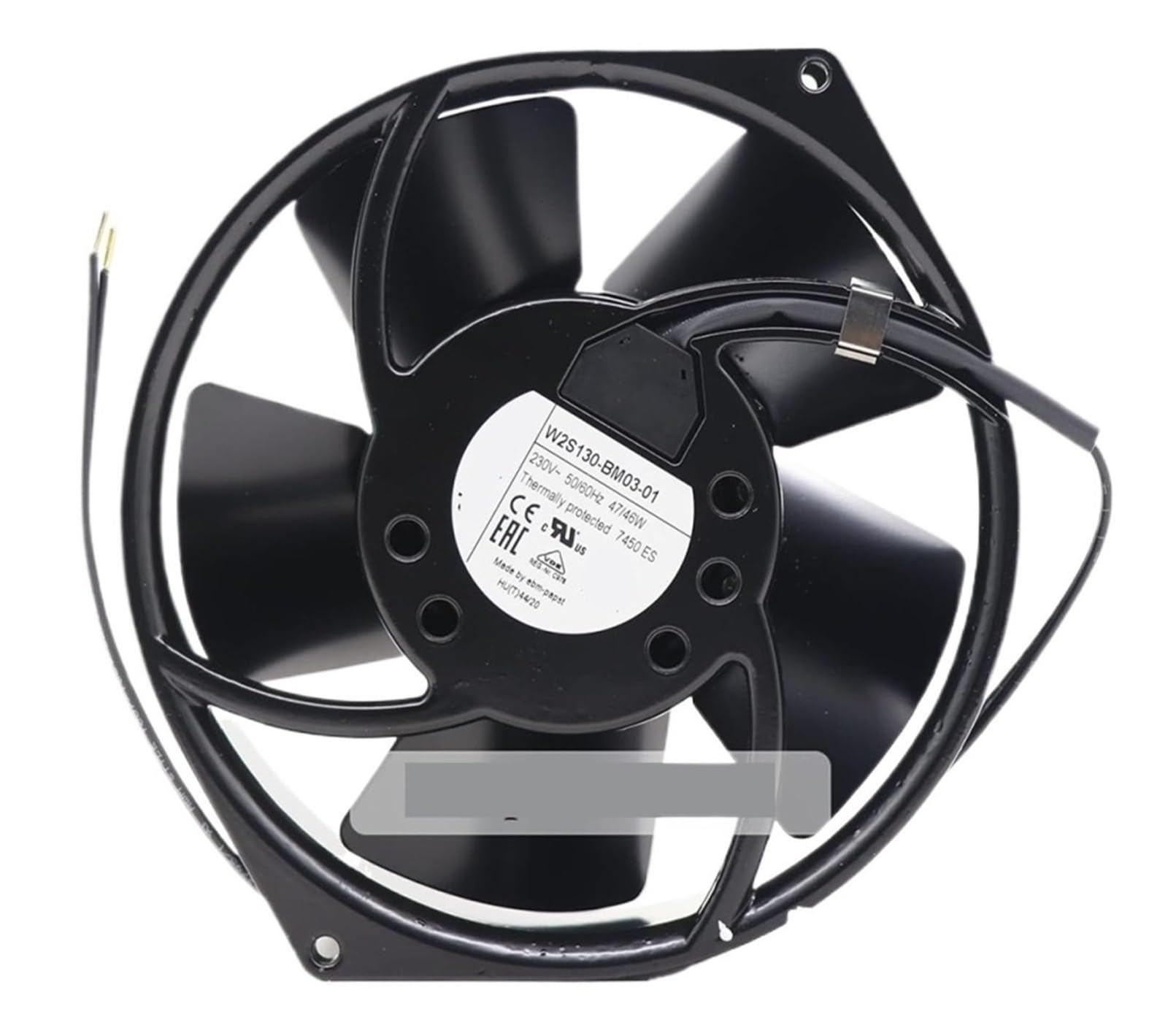FSBNMNXPQ W2S130-BM03-01 230V 50/60Hz 47/46W 0.31/0.27A 2700/3050r/min 60Pa Fan
