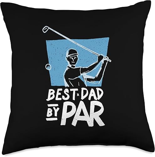 Miniatura 4 de Best Dad by Par - Present for Golfers - Funny Father's Day Throw Pillow
