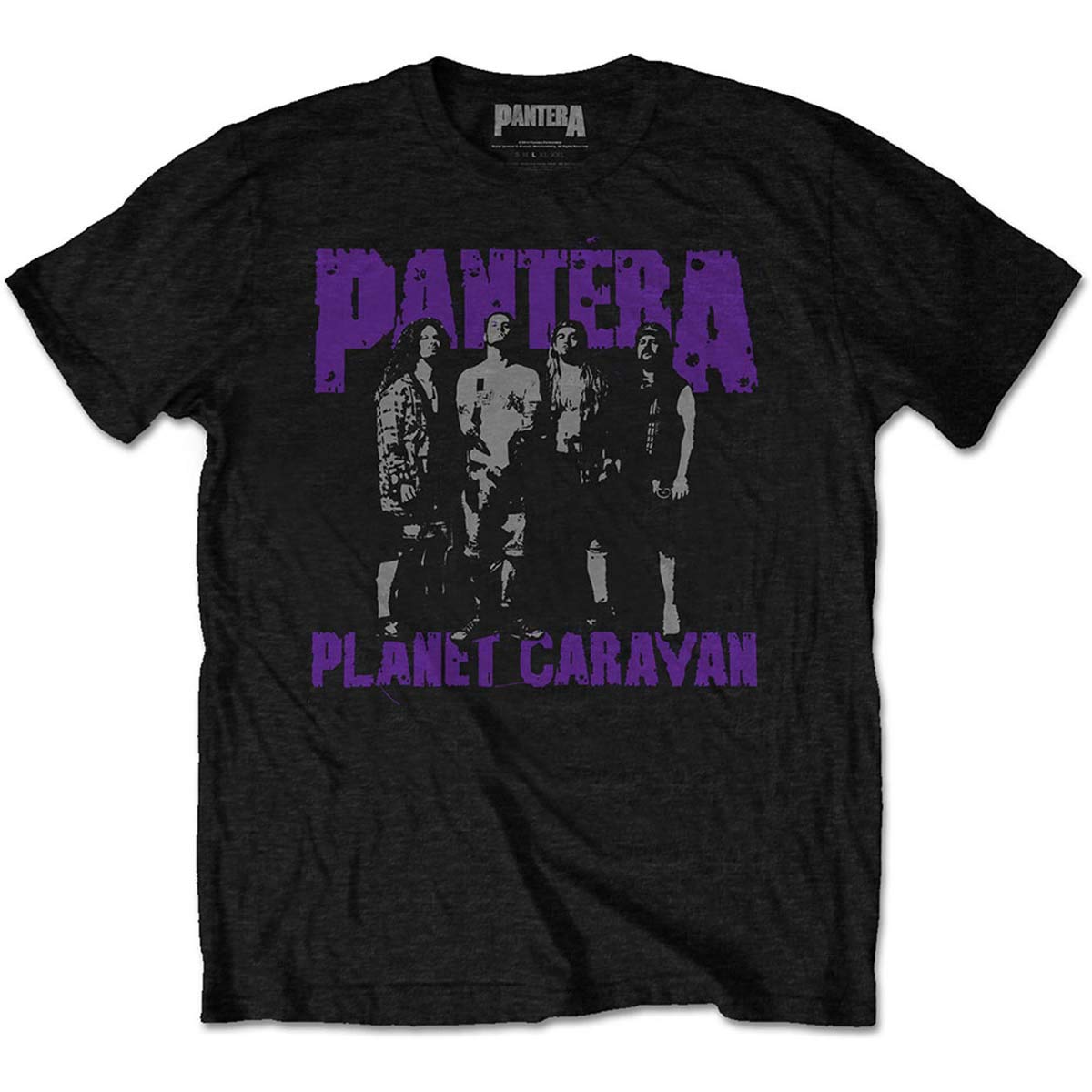 Rock Off Officially Licensed Products Men's Black Pantera Dimebag Darrell Planet Caravan Official Tee T-Shirt Unisex (Large)