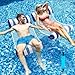 Produktbild GKGG Luftmatratze Pool 2Stück, Pool Spielzeug 4-in-1Aufblasbare Wasserspielzeug Pool Zubehör,Luftmatratze Wasser mit Polyesternetz,Wasserhängematte Erwachsene für Sessel Matratzen Sitz Schwimmatte