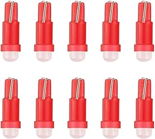 KaberMisr 2020 SAFAYA LED Car Gauge Light Kit SAFAYA T5 LED Car Dashboard Light Dashboard Indicators Multi Use (Red - 10 Pieces)