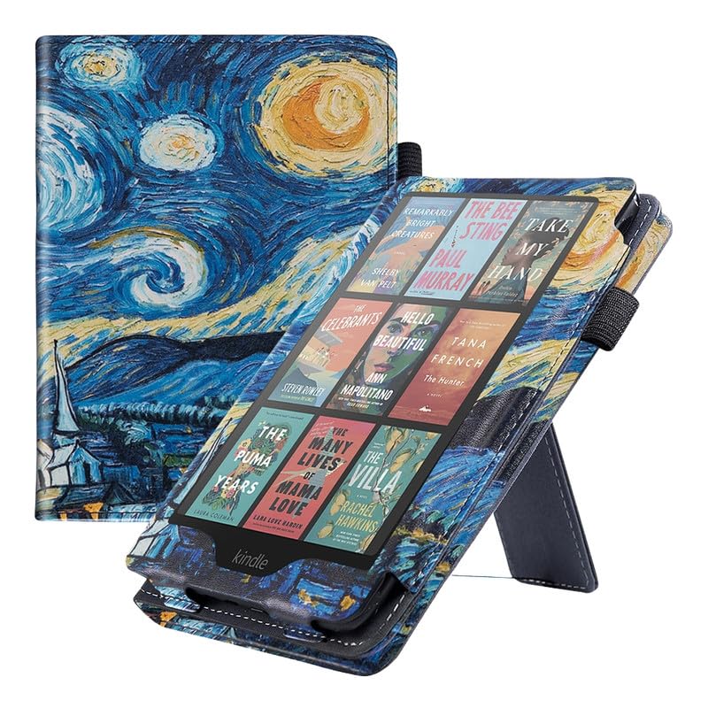 BIFANXI® PU Leather Smart Flip Protective Case Cover | Suitable for 12th Generation Kindle Paperwhite E-Readers | Slim Lightweight Design with Auto Sleep/Wake and Hand Strap-image-22