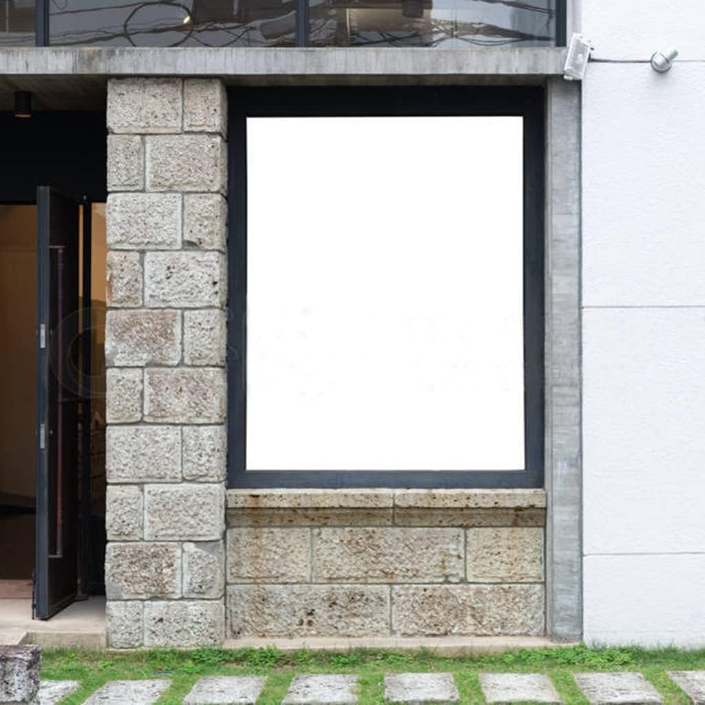 WochiTV Blackout Window Film, 100% Light Blocking Non Adhesive No Residue Removable Opaque Static Cling Privacy Glass Film for Home Bedroom Heat Control Window Tint Blackwhite(23.62 in x 6.56 Ft)