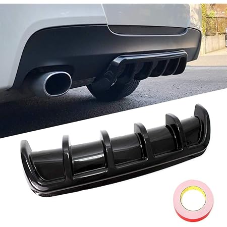 Amazon 車用 リアバンパースポイラー リアディフューザー シャークフィン アンダーカバー カスタム外装パーツ ドレスアップ 汎用 リアアンダースポイラー 車 バイク Amazon 車用 リアバンパースポイラー リアディフューザー シャークフィン アンダーカバー カスタム外装パーツ ドレスアップ 汎用 リアアンダースポイラー 車 バイク