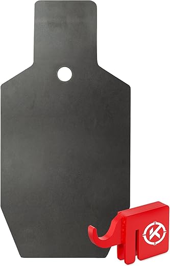 Steel Target Stand, Spinner Shooting Target Foldable Durable Steel Construction Air Strike Outdoor Enhanced Shooting Practice, with with 3 Visible Floating Targets & 15-Pack Paper Targets