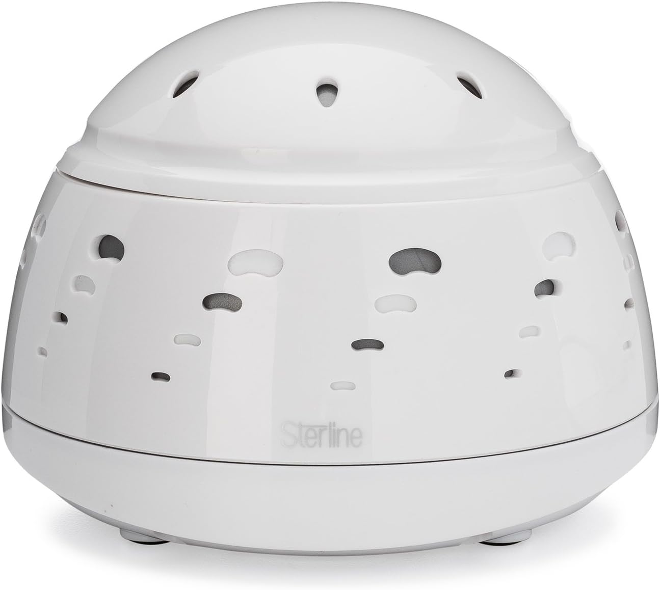 Sound Machine Dome with 6 Customizable Sound Settings, Real Natural Fan White Noise for Studying Work and Sleep, Soothing Air Background Noise Reduction, Spa and Yoga Relaxation, White