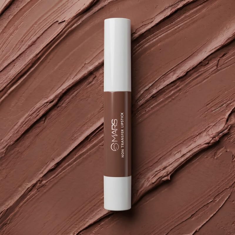 Image of MARS Matte Super Stay Lipstick | Up to 12 Hours Long Lasting | Smudge Proof and Waterproof Lipstick for Women (2.6 gm) (26-CHESTNUT)