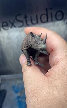 Amazon.com: WLNTDOLA Alex Studio Sumatran Rhinoceros Figure